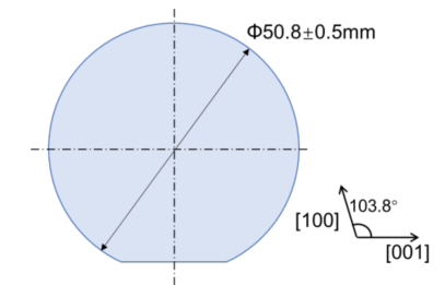 2-inch β-Ga₂O₃ substrate wafer(010)